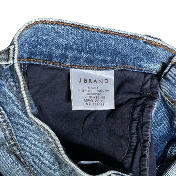 NWT J Brand Women's Maria High Rise Skinny Jeans Everlasting Wash Denim Size 24 - Picture 5 of 11
